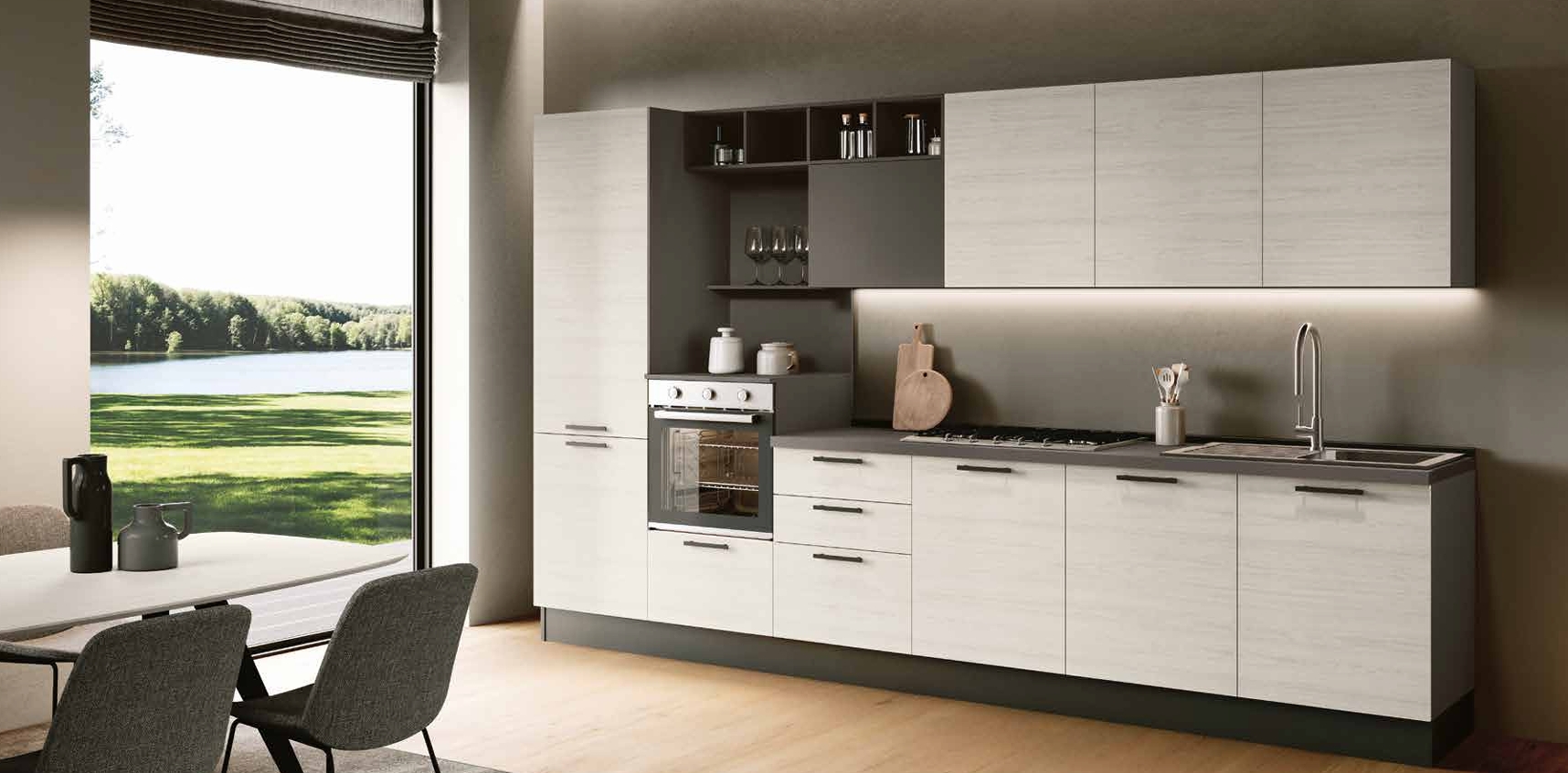 3999 € – Cuisine complète avec électroménagers BEKO