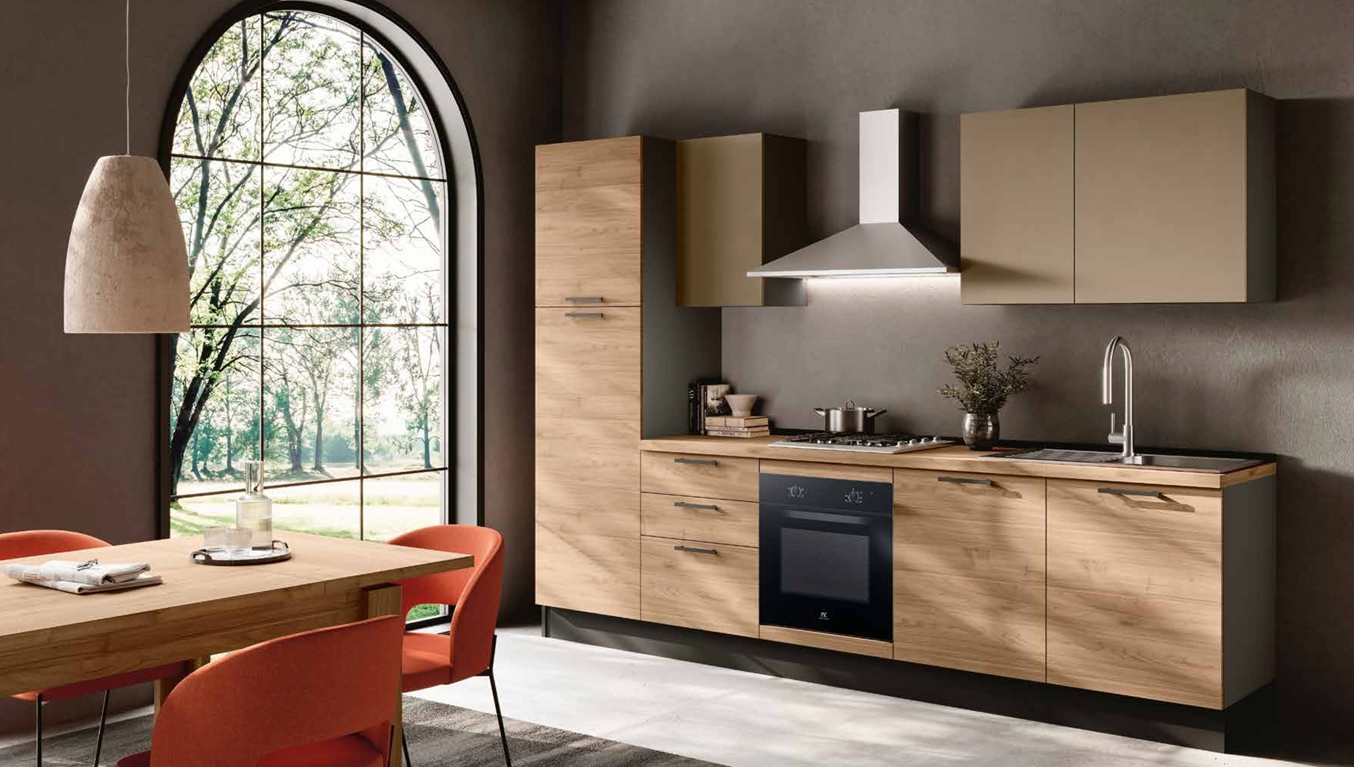 3599 € – Cuisine complète avec électroménagers Candy/MK